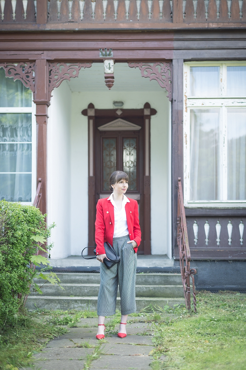 Spodnie culloty w eleganckiej stylizacji