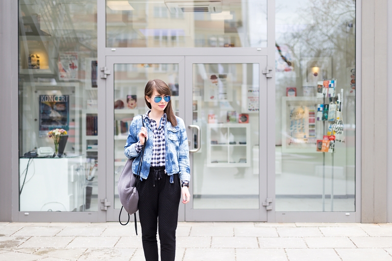 Miejski zestaw na wiosnę