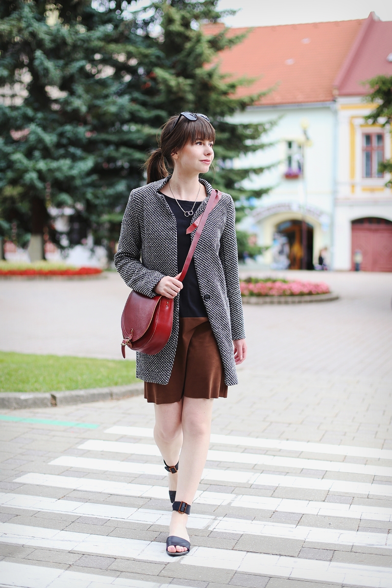 Stylizacja z sukienką block colours Stylizacja z sukienką block colours