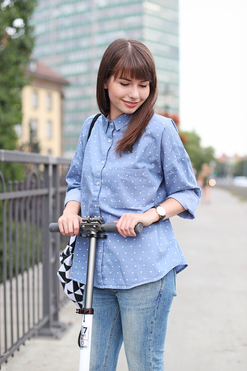 Koszula w gwiazdki oversize