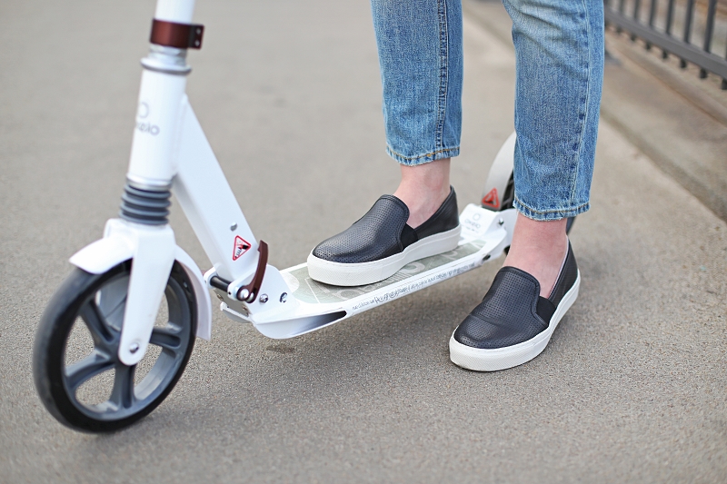 Trampki typu slip on czarno-białe Bronx