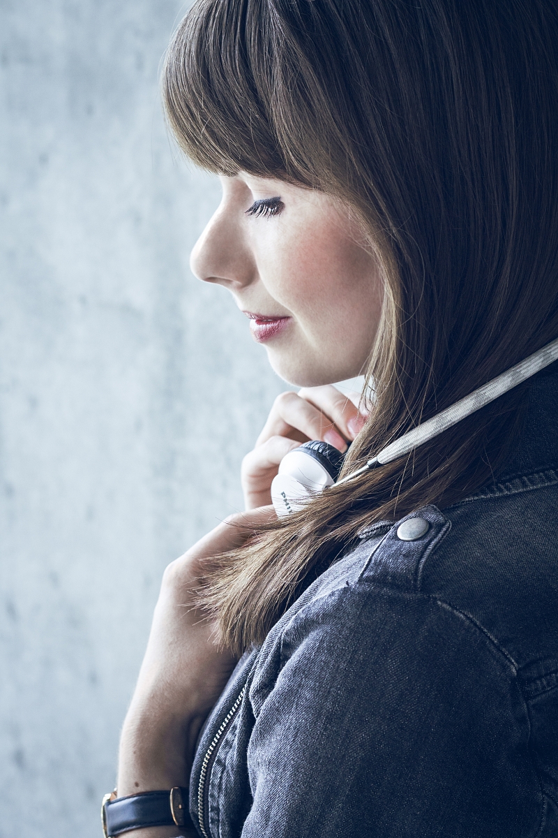 Portret + słuchawki