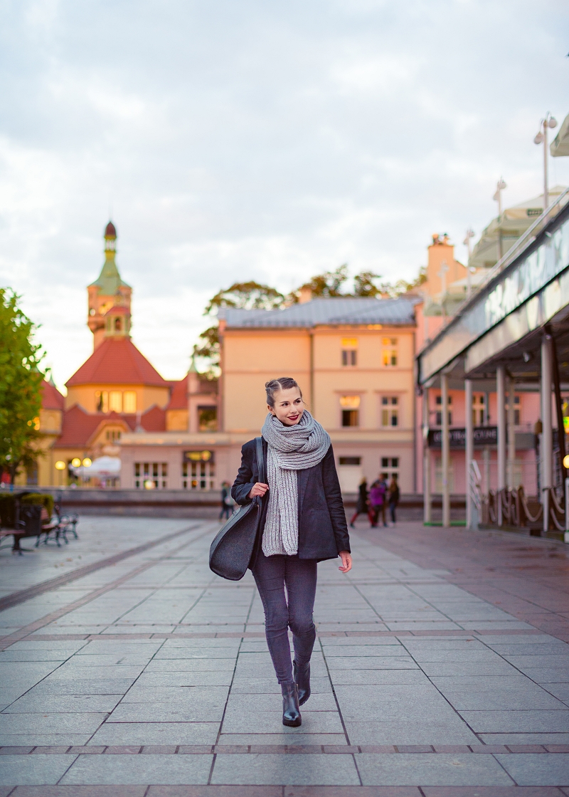 Wielki wełniany szal XXL