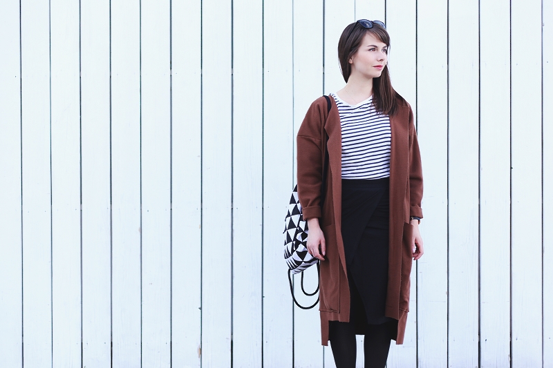 Płaszcz oversize wełniany