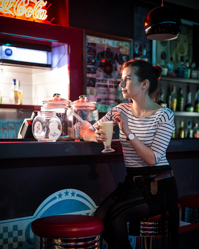 Słodki shake w Casino Diner