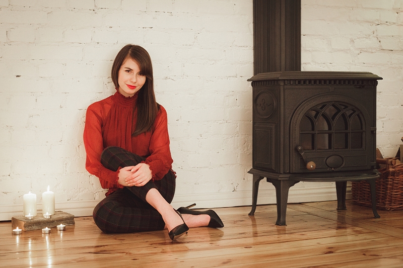 Sesja w skandynawskim wnętrzu