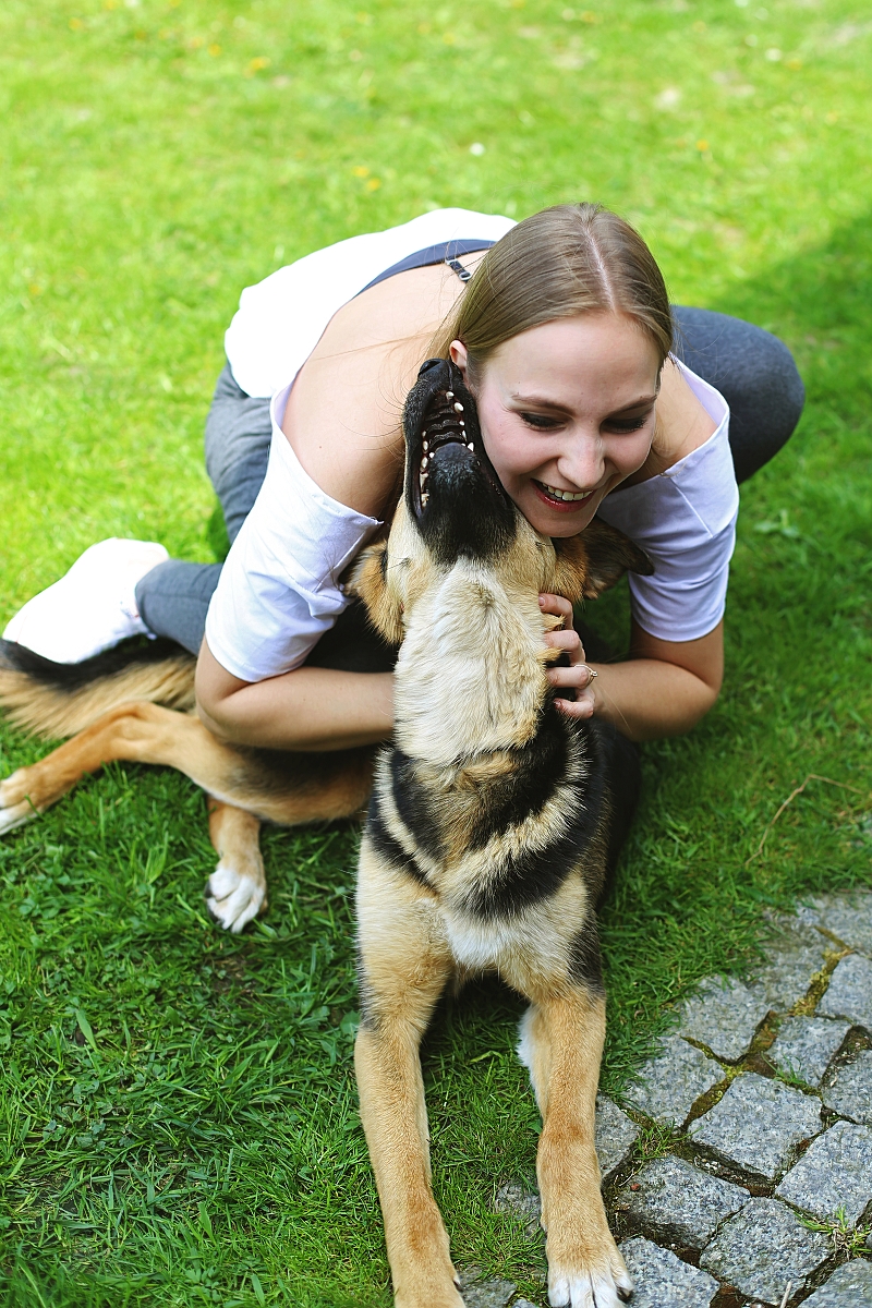 Slow life - zabawa z psem