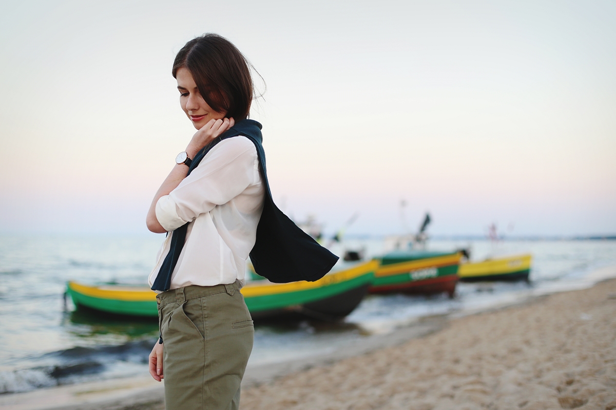 Wieczór na plaży w Sopocie
