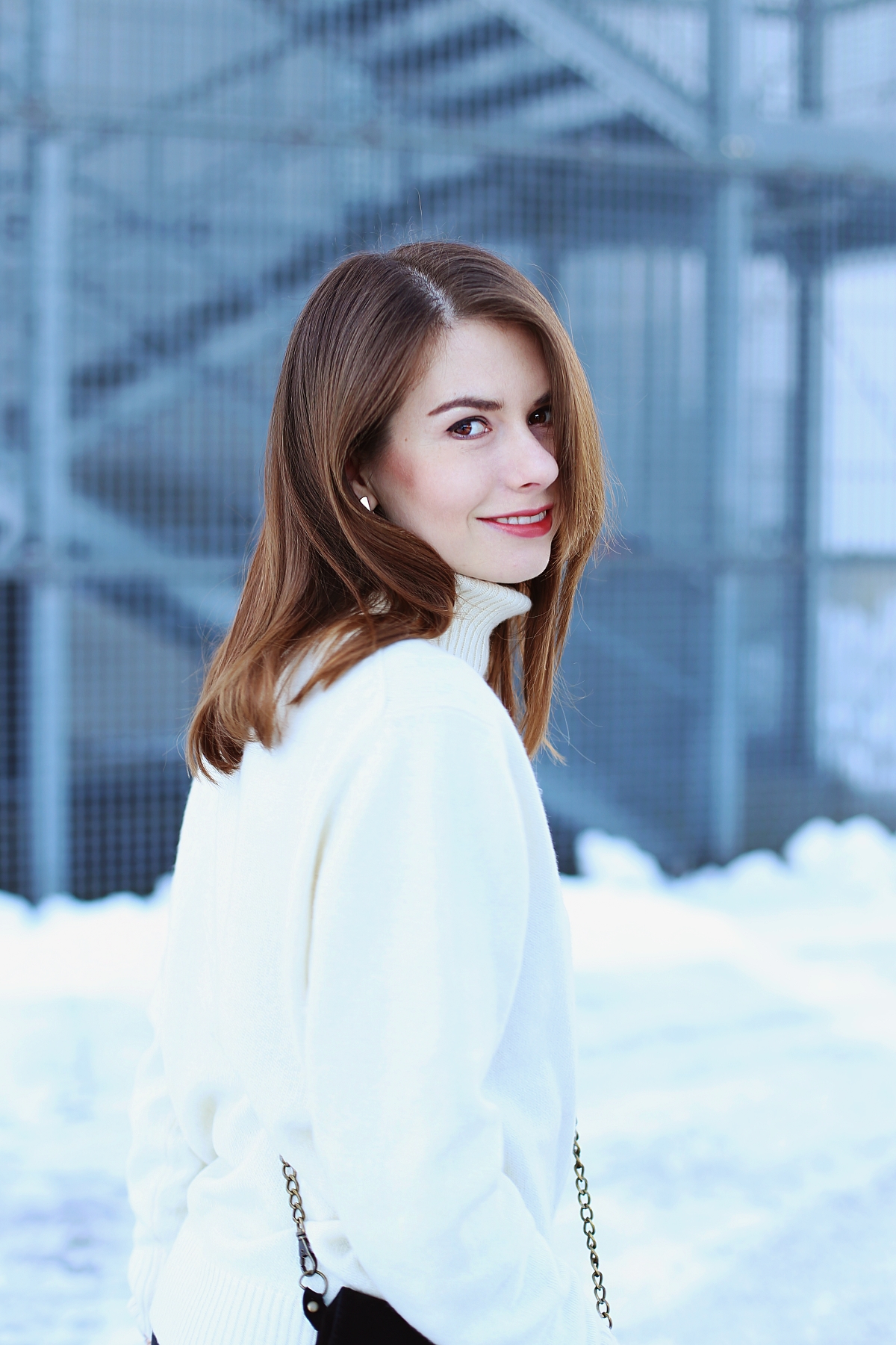 Sesja w zimowej scenerii