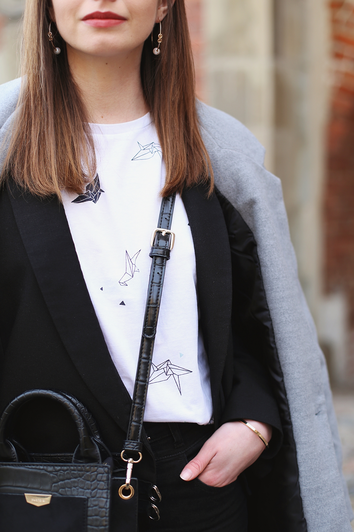 Koszulka w wzór origami