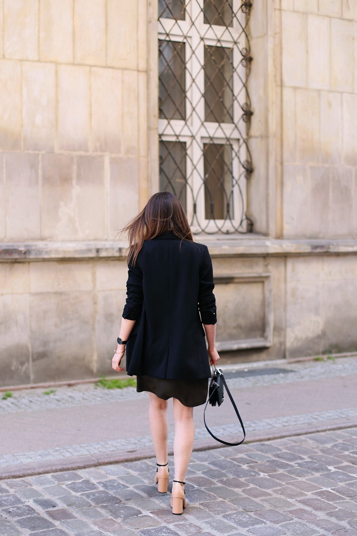 Militarna sukienka khaki & marynarka oversize