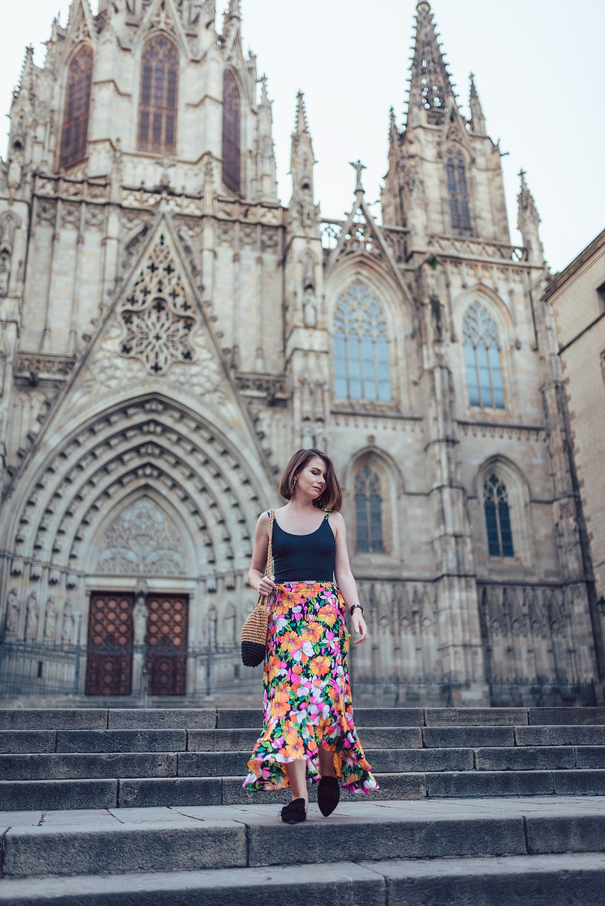 Barcelona Katedra Świętej Eulalii sesja modowa