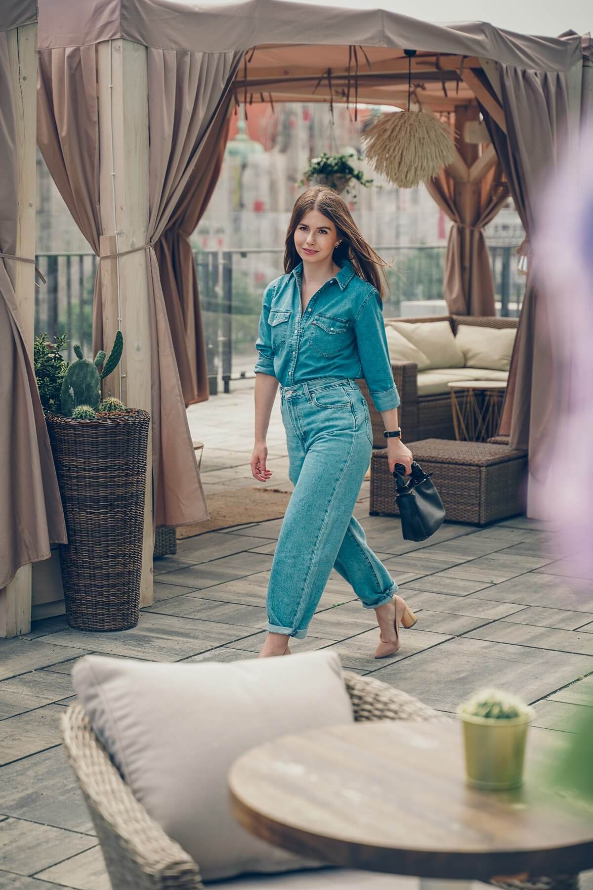 jeansy slouchy jeans total look