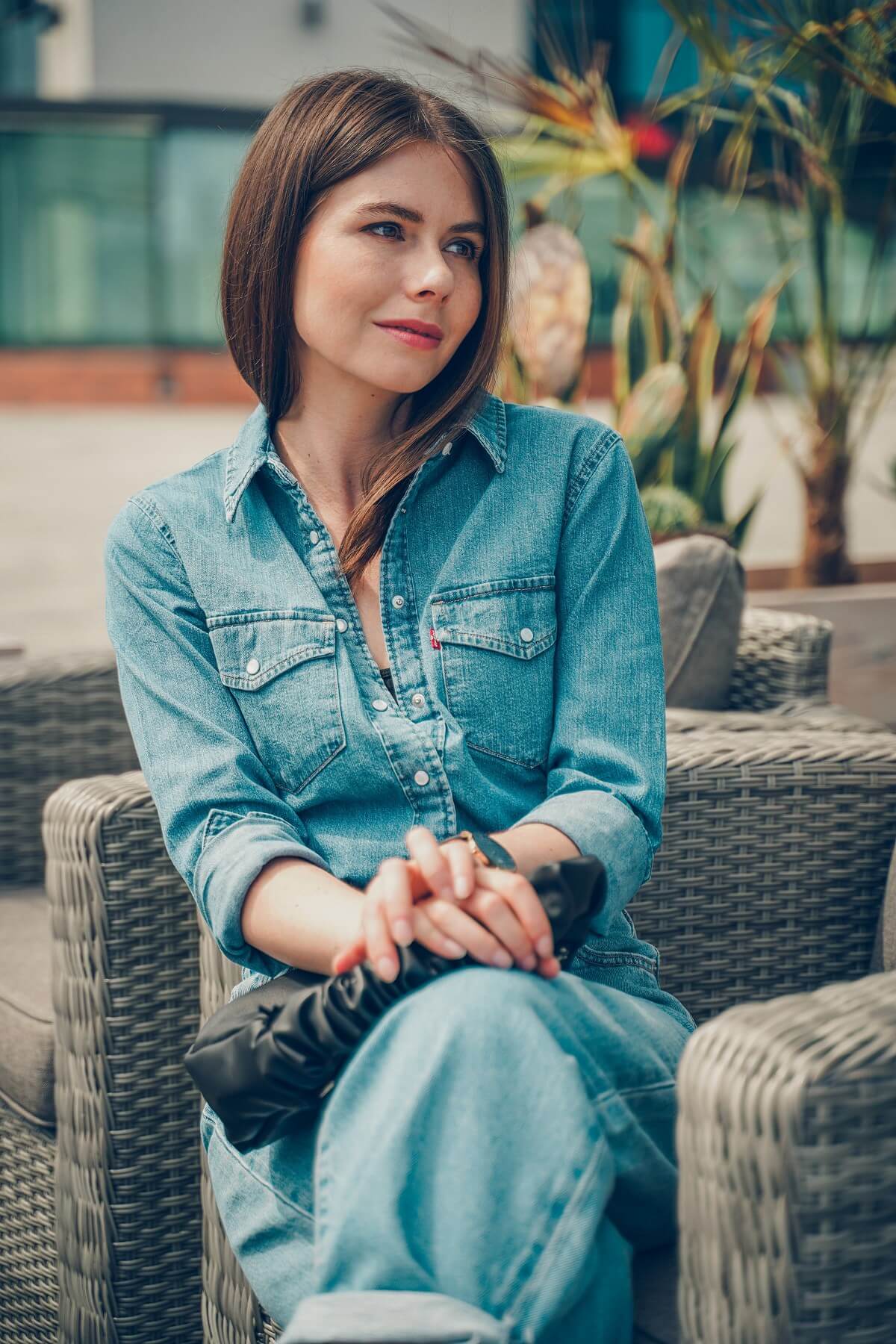 jeansy slouchy jeans total look