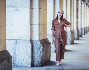 kombinezon z tencelu czapka bosmanka orsay