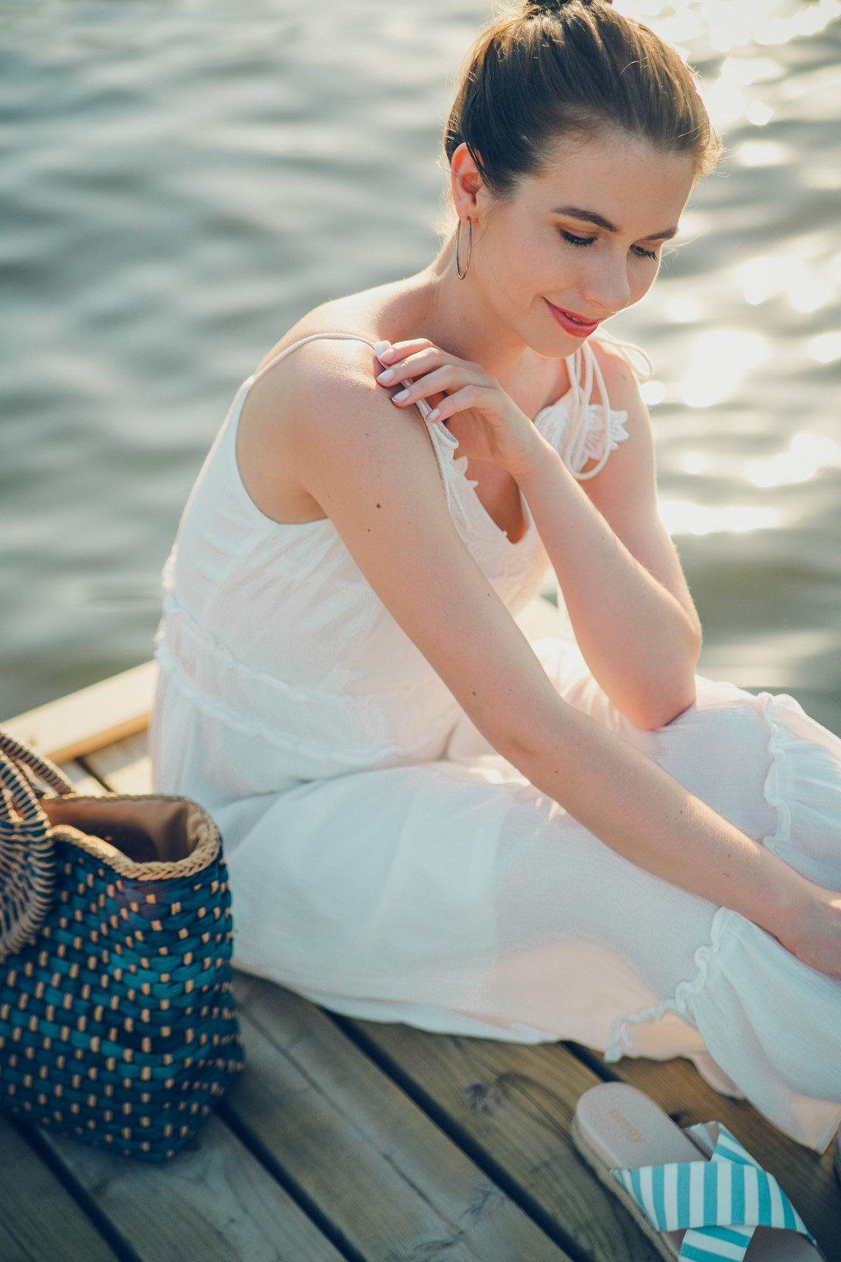 sesja zachód słońca nad morzem