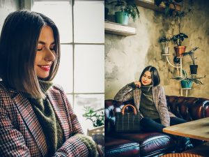 fryzura long bob szatynka