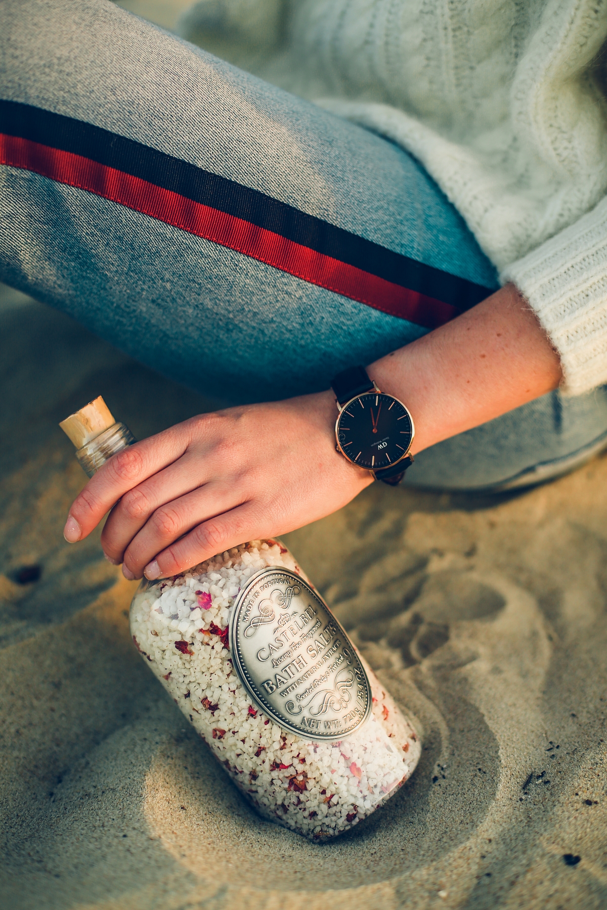 jeansy z lampasami blog modowy