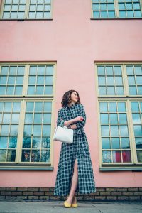 wiosenna stylizacja orsay szmizjerka w krate