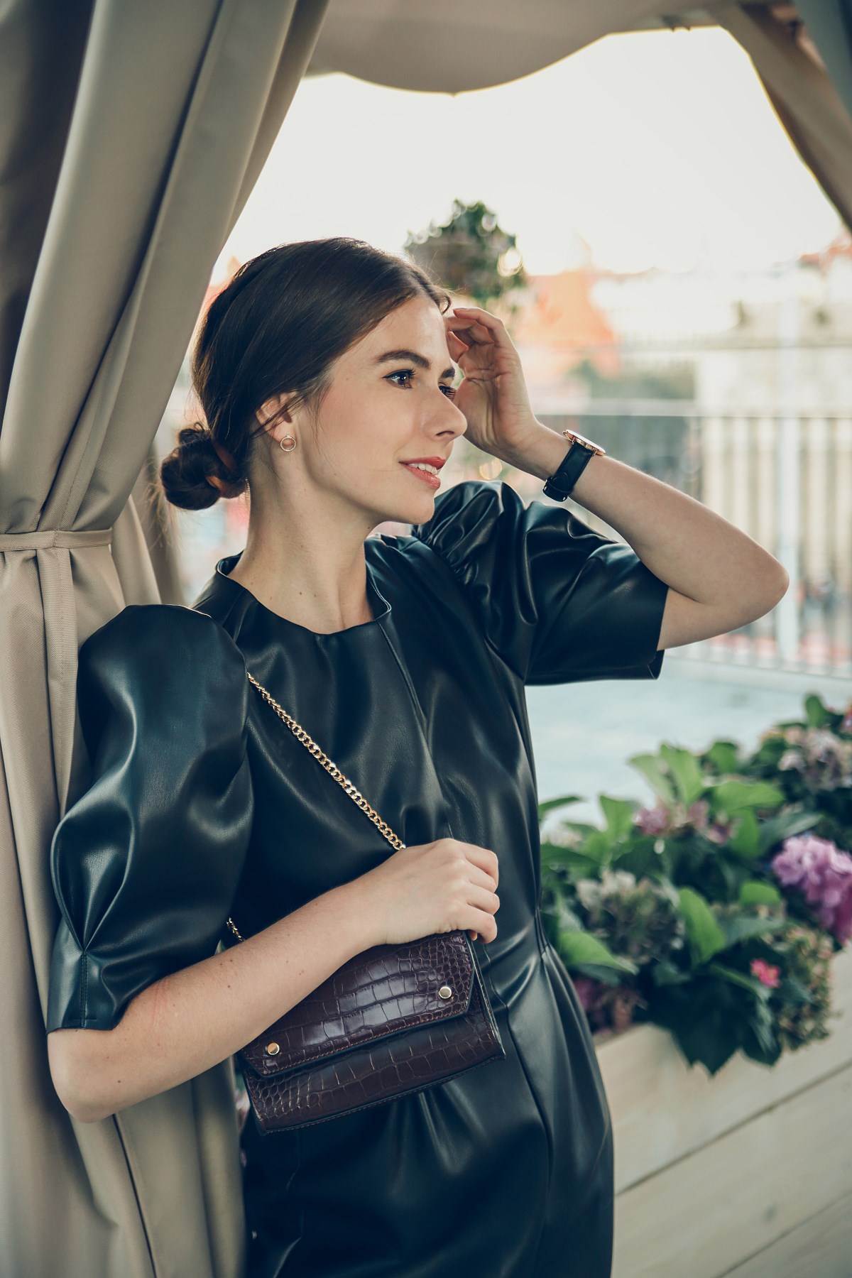 skórzana sukienka Zara Forum Gdańsk