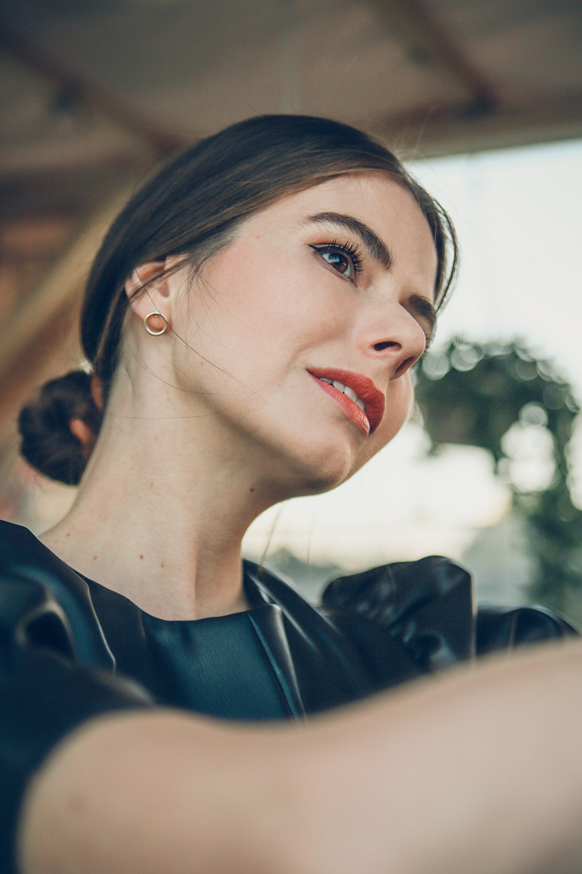 skórzana sukienka Zara Forum Gdańsk