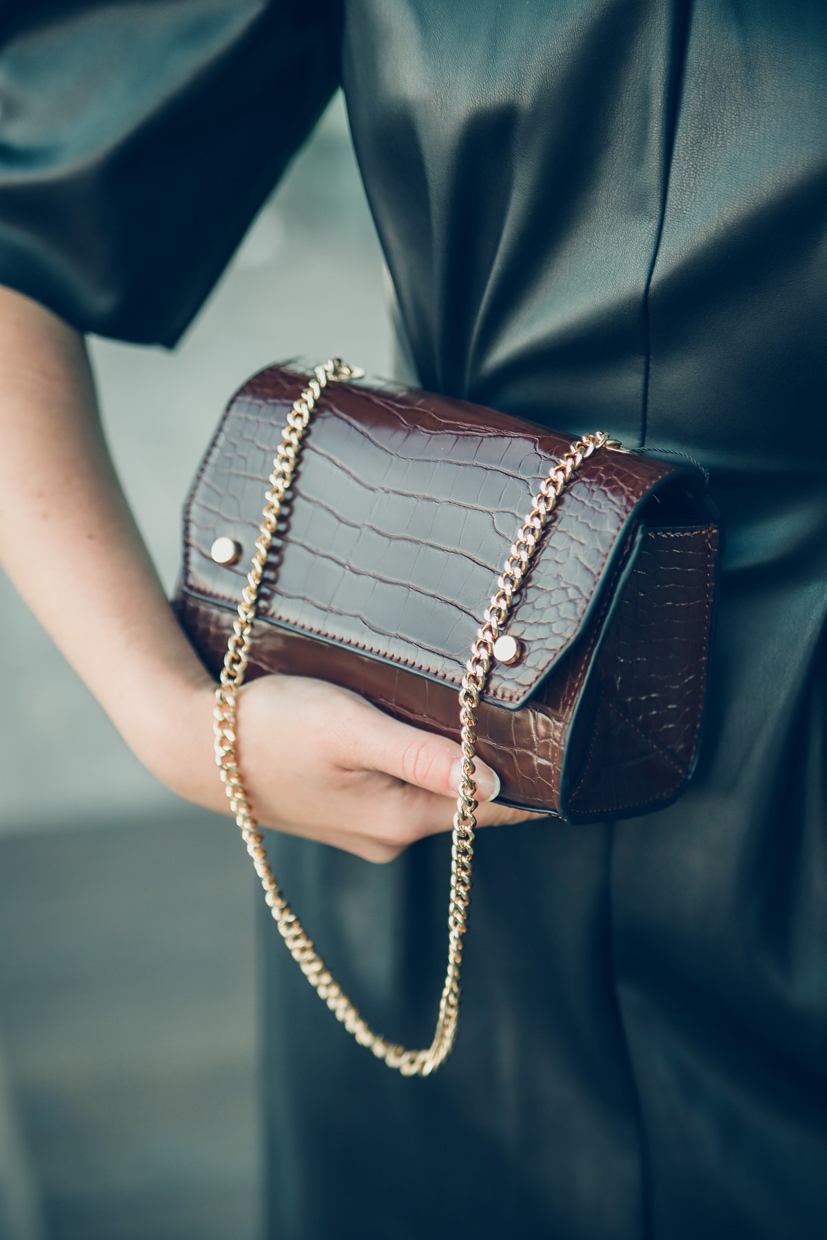 skórzana sukienka Zara Forum Gdańsk