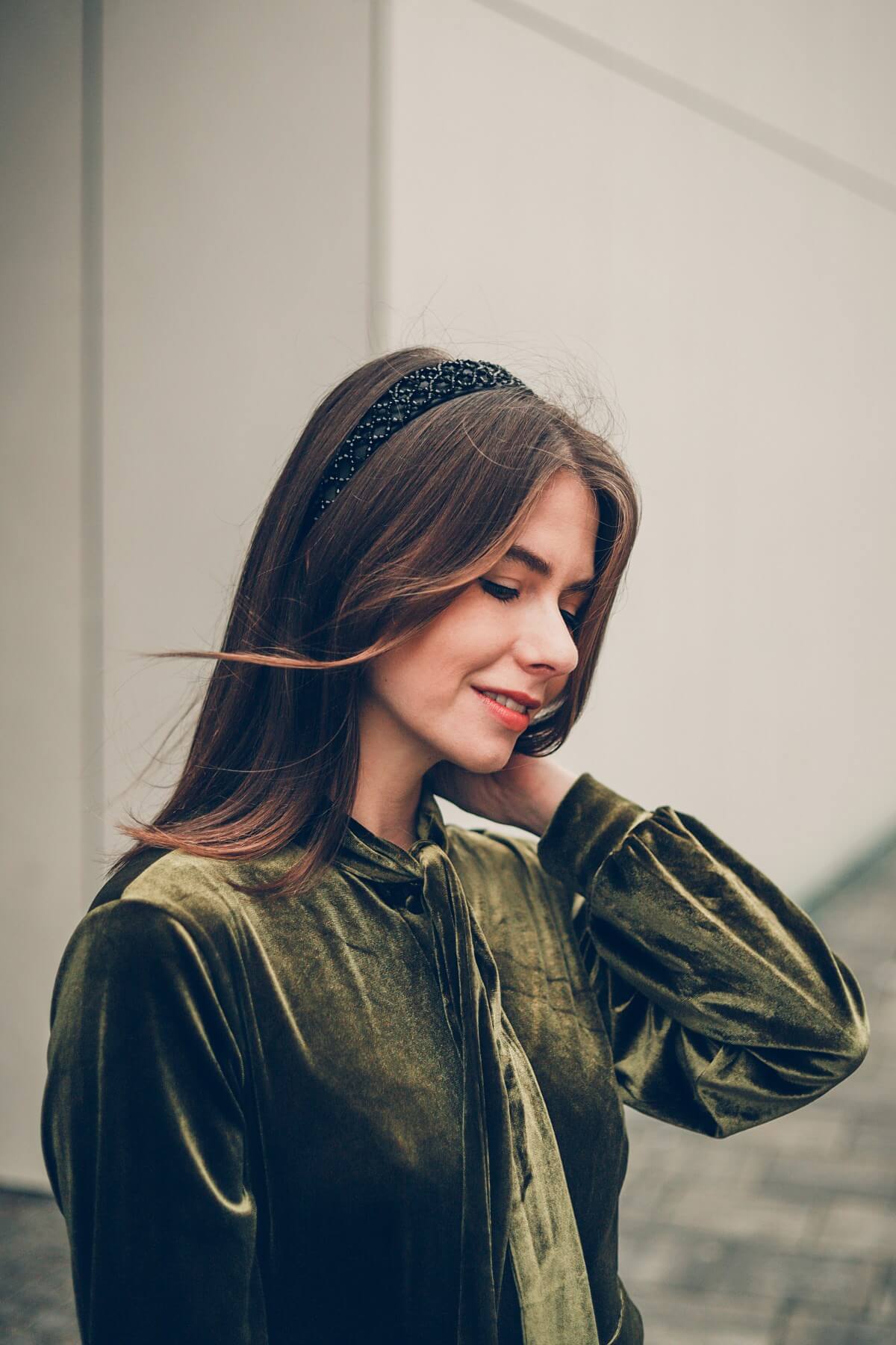 welurowa sukienka na święta