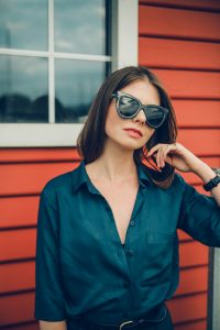 sukienka maxi czarne dodatki sesja gdynia