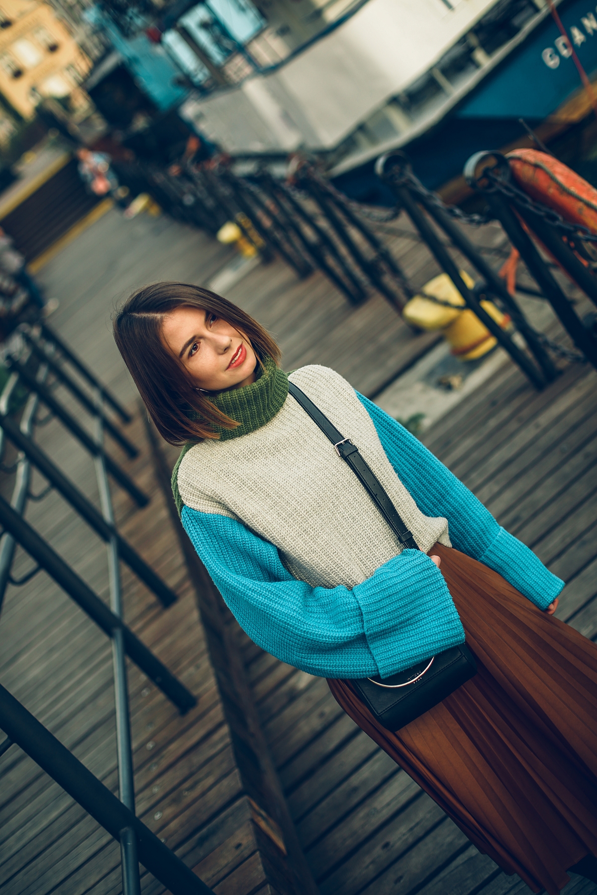 golf plisowana spodnica blog modowy stylizacja  gdansk