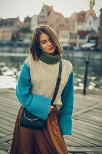 golf plisowana spodnica blog modowy stylizacja gdansk