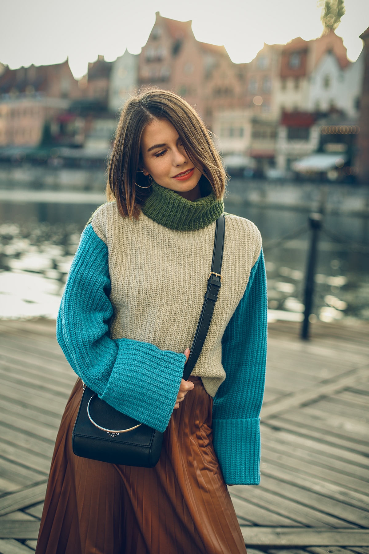 golf plisowana spodnica blog modowy stylizacja  gdansk