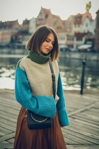 golf plisowana spodnica blog modowy stylizacja gdansk