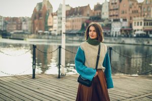 golf plisowana spodnica blog modowy stylizacja gdansk