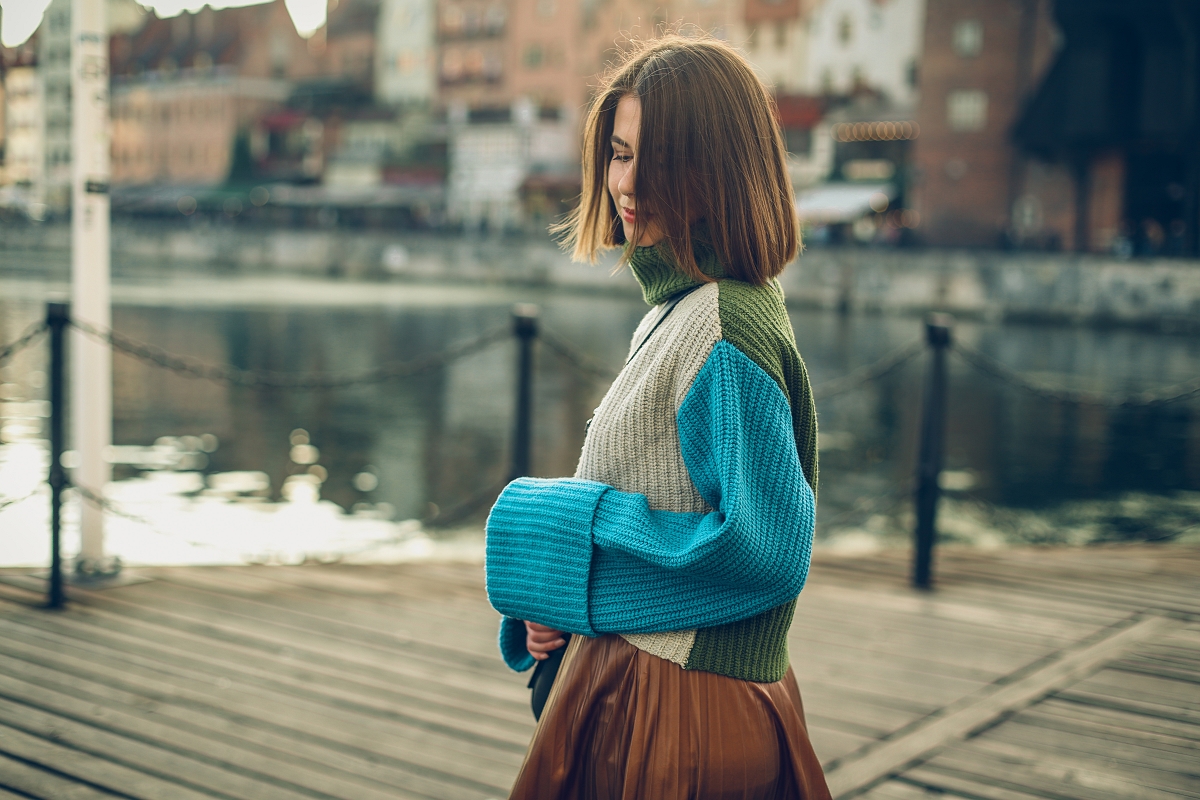 golf plisowana spodnica blog modowy stylizacja  gdansk