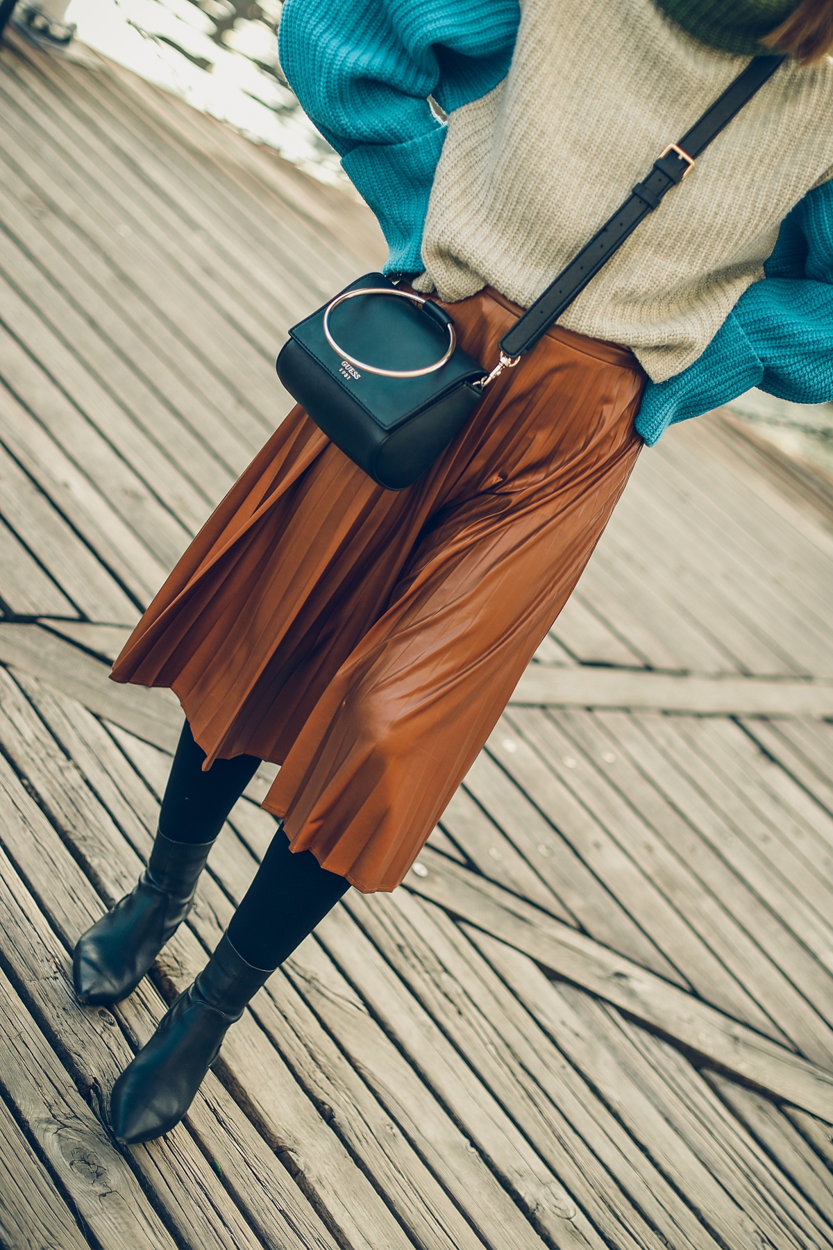 golf plisowana spodnica blog modowy stylizacja  gdansk