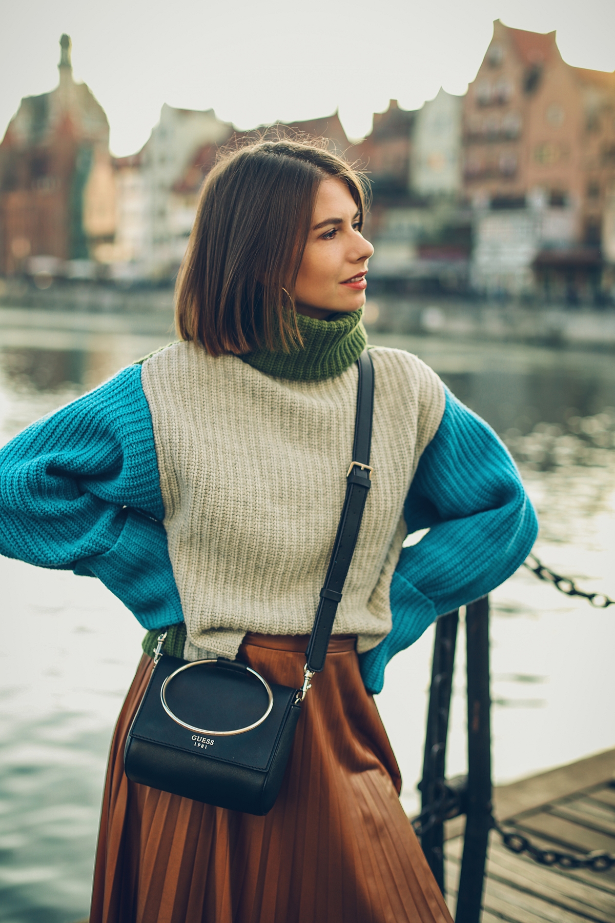 golf plisowana spodnica blog modowy stylizacja  gdansk