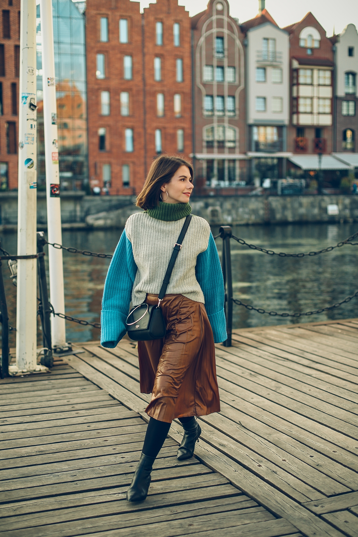 golf plisowana spodnica blog modowy stylizacja  gdansk