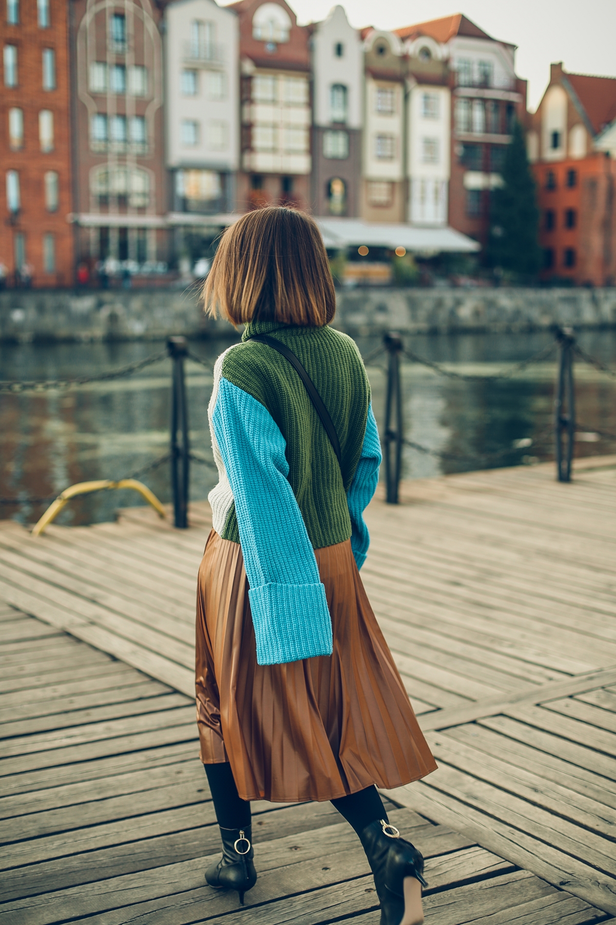 golf plisowana spodnica blog modowy stylizacja  gdansk