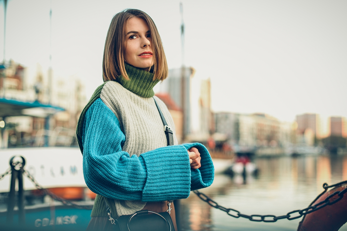 golf plisowana spodnica blog modowy stylizacja  gdansk