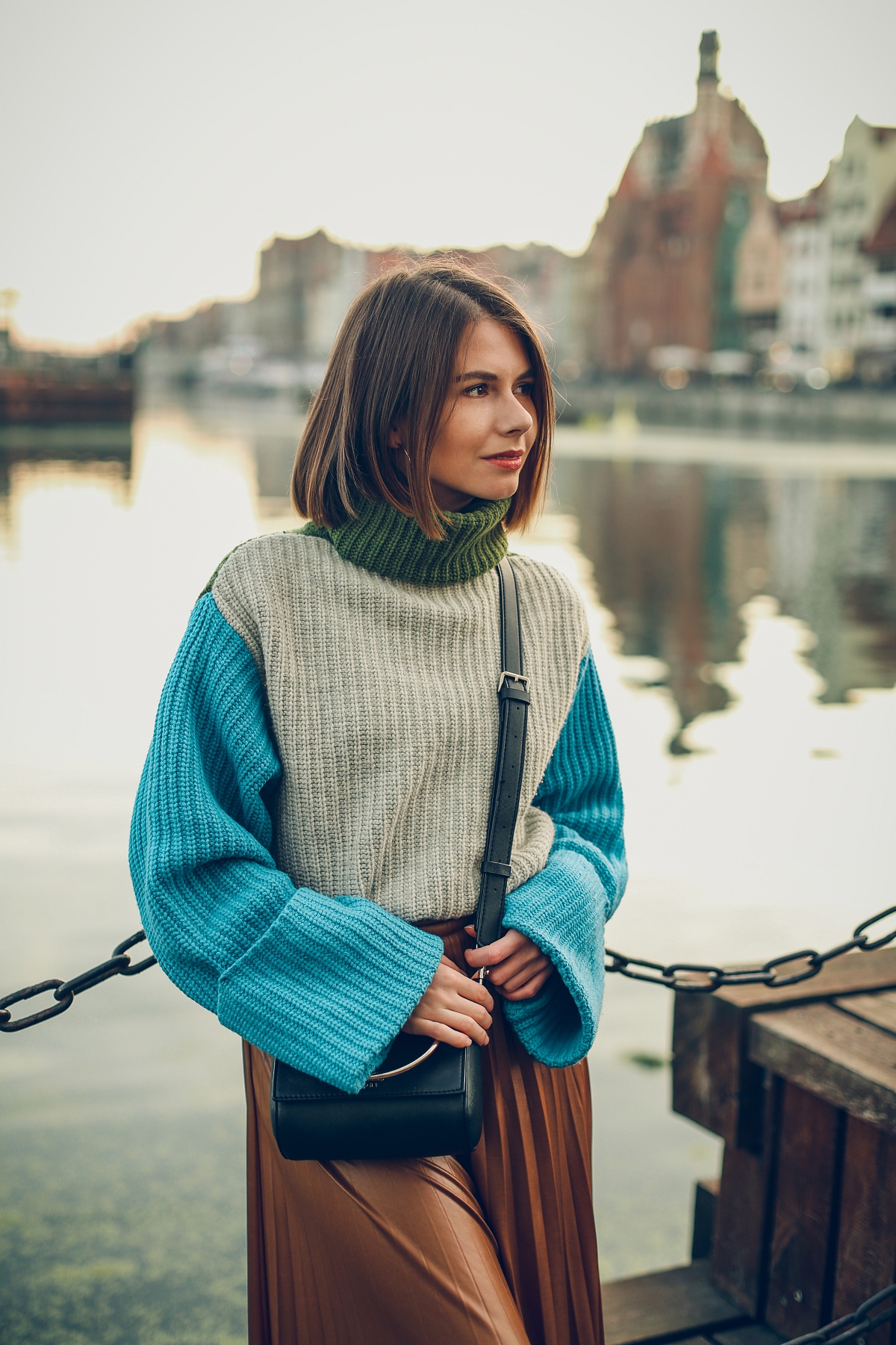 golf plisowana spodnica blog modowy stylizacja  gdansk