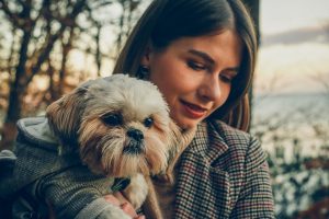 klif orłowski - jesienny look ootd - szczeniak shih tzu