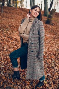 klif orłowski jesienny look ootd płaszcz z domieszką wełny