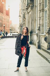 scarf print versace stylizacja orsay blog modowy